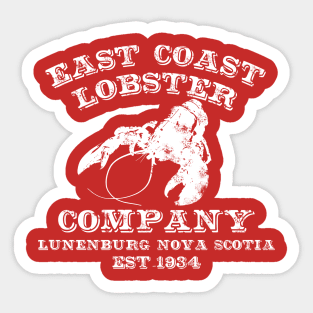 East Coast Lobster (white) Sticker